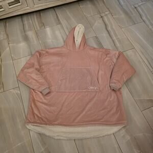 The Comfy Original Wearable Hoodie Blanket Women One Size Pink Oversized Pocket